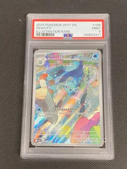 Pokemon Dewott 106/086 Sv: White Flare Holo Illustration Rare PSA 9 - Image 1