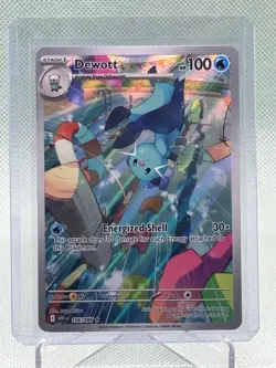 Dewott 106/086 SV: White Flare Full Art Pokemon Card | NM - Image 1