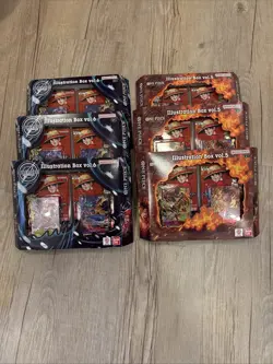 One Piece Card Game Illustration Box Vol.5 x3 & Vol.6 x3 - LOT OF 6 - NEW/SEALED - Image 1