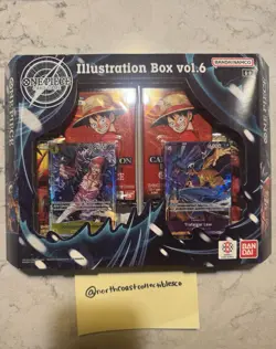 One Piece Card Game Illustration Box Vol.5 x3 & Vol.6 x3 - LOT OF 6 - NEW/SEALED - Image 5