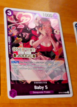 ONE PIECE ENGLISH CARD PROMO GAME CARTE JUDGE OP10-076 EN MINT - Image 1