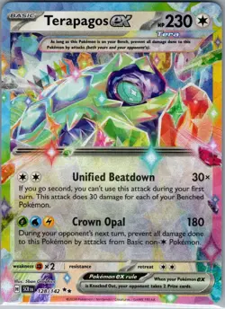 Terapagos ex 128/142 SV07: Stellar Crown - Pokemon Card - NM - Image 1
