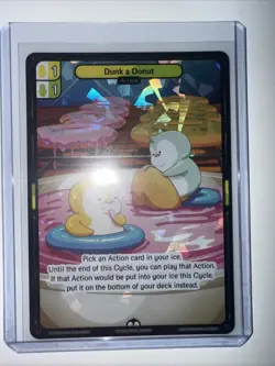 Vibes TCG Dunk A Donut * ARCTIC FOIL * - Legend of the Lils Card # 130 - Image 1