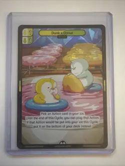 Vibes TCG Dunk A Donut * ARCTIC FOIL * - Legend of the Lils Card # 130 - Image 2