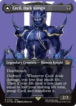 Magic The Gathering Cecil, Dark Knight Borderless (Surge Foil), FINAL FANTASY - Image 1