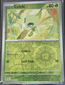 Celebi 004/142 Reverse Holo Stellar Crown SCR NM/M Pokemon TCG - Image 1