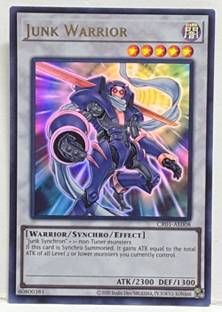Yugioh Asian-English Junk Warrior CR01-AE008 Ultra Rare - Image 1