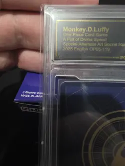ONE PIECE OP 11 ENGLISH MONKEY D LUFFY 3RD ANNIVERSARY GOLD GEM MINT 10 OP05-119 - Image 5