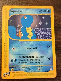 Squirtle - 132/165 - Common - Expedition - Pokemon Card - nm+ - Image 1
