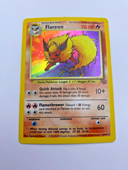 Pokemon Card - Flareon 3/64 Jungle *HP* Rare Holo - Image 1