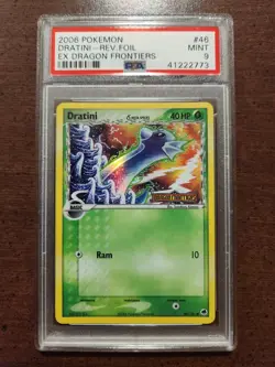 🔥🔥PSA 9 Dratini Reverse Holo Pokemon Card 2006 Dragon Frontiers 46/101🔥🔥 - Image 1