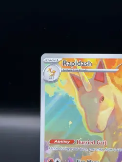 Rapidash 189/182 Destined Rivals Full Art Holo Rare Pokemon Card NM - Image 2