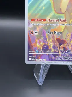 Rapidash 189/182 Destined Rivals Full Art Holo Rare Pokemon Card NM - Image 3
