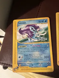 Pokemon TCG Suicune 53 WotC Black Star Promo Pokemon Movie 2002 Rare Card HP/DMG - Image 1