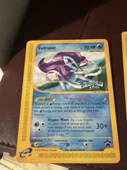 Pokemon TCG Suicune 53 WotC Black Star Promo Pokemon Movie 2002 Rare Card HP/DMG - Image 3