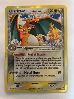 Pokemon TCG Charizard (Delta Species) 4/100 Crystal Guardians Reverse Holo -HP - Image 1