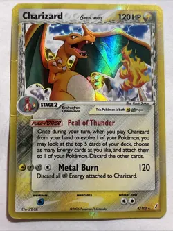 Pokemon TCG Charizard (Delta Species) 4/100 Crystal Guardians Reverse Holo -HP - Image 2