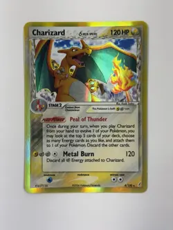 Pokemon TCG Charizard 4/100 Crystal Guardians Delta Species Reverse Holo LP - Image 1