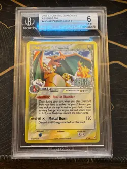 Pokemon Charizard Delta Species 4/100 EX Crystal Guardians Reverse Holo BGS 6 - Image 1