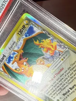 PSA 8 Crystal Guardians Charizard Delta Species Holographic Pokemon Card 4/100 - Image 3
