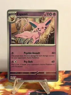 Pokemon TCG Espeon Master Ball Reverse Holo #33 - Prismatic Evolutions - Image 2