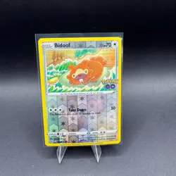 Bidoof Pokemon GO 059/078 Reverse Holo SWSH NM - Image 1