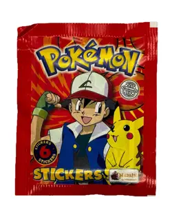 1999 Topps Merlin Pokemon Stickers Series 1 Sealed Booster Pack | Minor Damage - Image 1