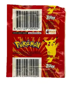 1999 Topps Merlin Pokemon Stickers Series 1 Sealed Booster Pack | Minor Damage - Image 2
