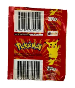 1999 Topps Merlin Pokemon Stickers Series 1 Sealed Booster Pack | Minor Damage - Image 4