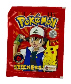 1999 Topps Merlin Pokemon Stickers Series 1 Sealed Booster Pack | Minor Damage - Image 5