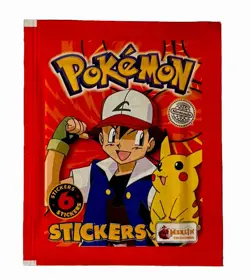 1999 Topps Merlin Pokemon Stickers Series 1 Factory Sealed Booster Pack - Image 1