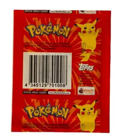 1999 Topps Merlin Pokemon Stickers Series 1 Factory Sealed Booster Pack - Image 2