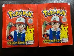 (2) 1999 Topps Merlin Pokemon Stickers Series 1 Factory Sealed Booster Packs - Image 3