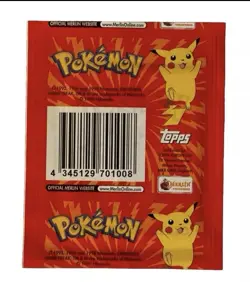 Pokemon 1999 Merlin Topps Series 1 Sticker Factory Sealed Booster Pack - Image 2