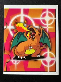 CHARIZARD # 180 POKEMON MERLIN SERIES 1 STICKER (1999) NEAR MINT - Image 1