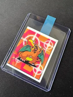 CHARIZARD # 180 POKEMON MERLIN SERIES 1 STICKER (1999) NEAR MINT - Image 3