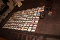 Magic The Gathering Card Lot 2023 in Wooden Chest Case Dice Covers - Image 1