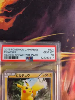 Pokemon Card Pikachu SNP Raichu Break EVO Set Pack Japanese PSA 10 - Image 4