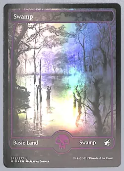 Swamp - Foil - 272 - Innistrad: Midnight Hunt (MID) MTG - Image 3