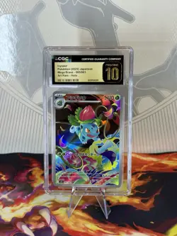 CGC 10 PRISTINE Pokemon Ivysaur AR 065/063 M1L Mega Brave Art Rare Japanese - Image 1