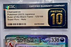 Charizard ex Japanese Pokemon Ruler of the Black Flame 125/108 CGC Pristine 10 - Image 3