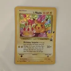 Pokemon ______'s Pikachu 24/53 Wotc Promo Holo 50 HP TCG Card - Image 1