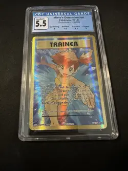 Pokemon TCG 2016 XY Evolutions Misty's Determination Full Art 108/108 CGC 5.5 - Image 1
