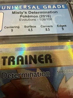 Pokemon TCG 2016 XY Evolutions Misty's Determination Full Art 108/108 CGC 5.5 - Image 3