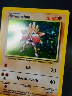 Hitmonchan 7/102 Base Set Holo Rare 1999 WotC VTG Pokemon NM Nice - Image 3