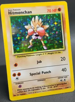 Hitmonchan 7/102 Base Set Holo Rare 1999 WotC VTG Pokemon NM Nice - Image 4