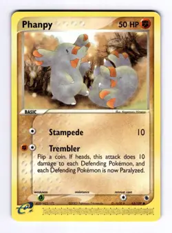 Phanpy Ruby and Sapphire #62 (2003) Common HP Pokemon - Image 1
