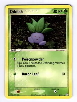 Oddish Hidden Legends #68 (2004) Common NM Pokemon - Image 1