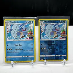 Wartortle 016/078 Pokemon GO Regular & Reverse Holo Lot of 2 - Image 1