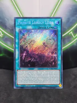 Yugioh Primite Lordly Lode ROTA-EN058 Secret Rare 1st Edition NM - Image 1